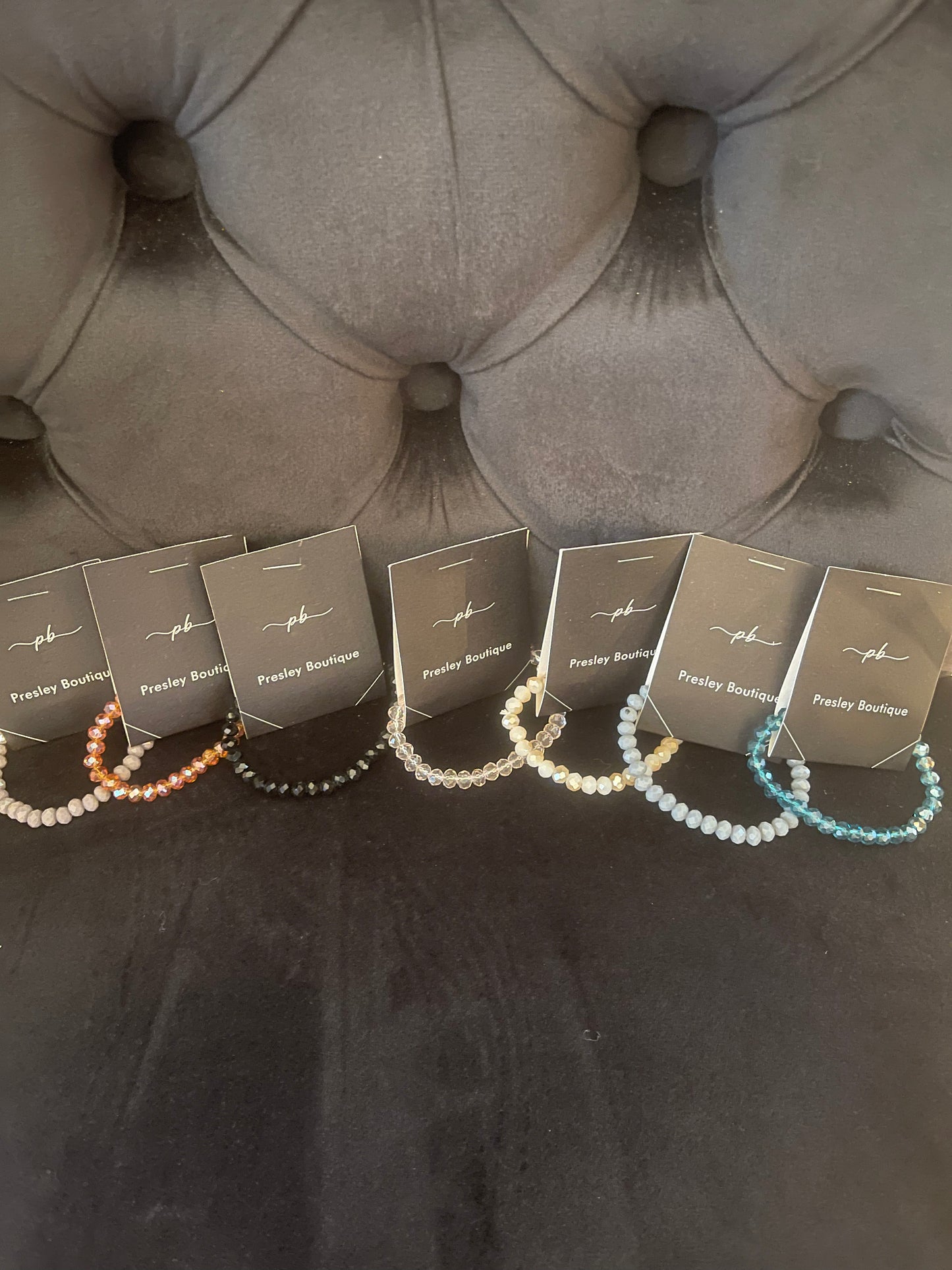 Beaded Stretch Bracelet in various colors