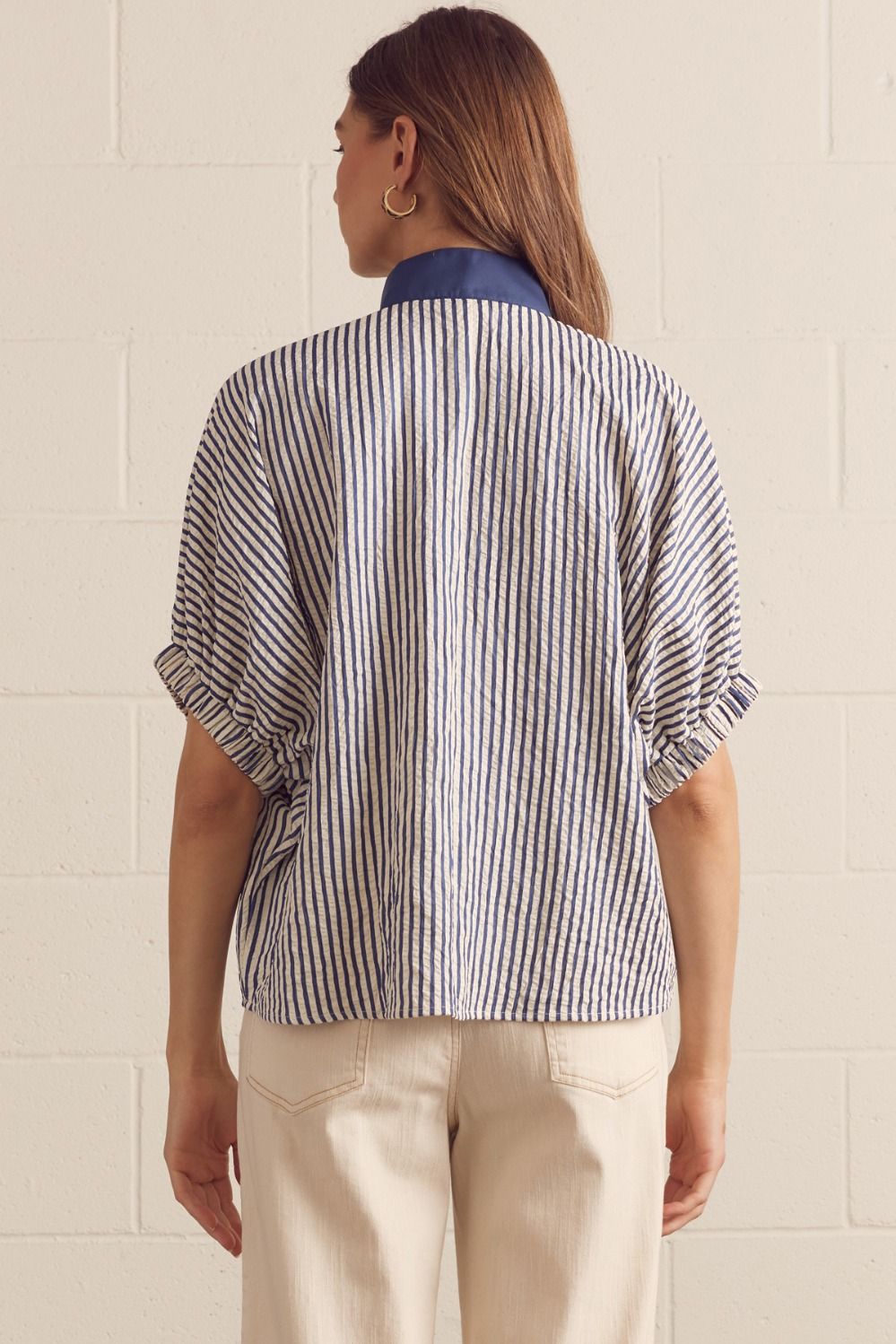 Striped Dolman Sleeve Top