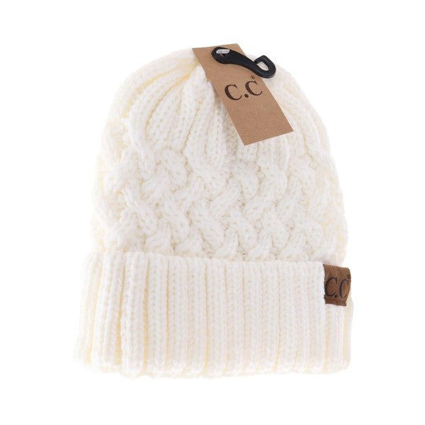 Lattice Knit Cuff CC Beanie