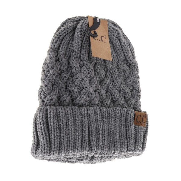 Lattice Knit Cuff CC Beanie