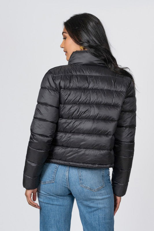 Quilted Nylon Puffer Jacket
