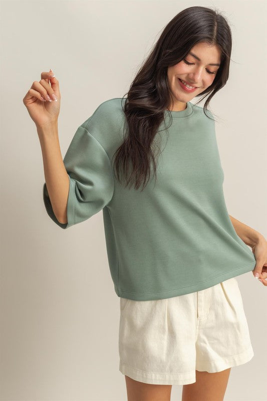 Drop Shoulder Basic Tee