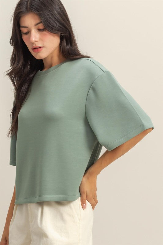 Drop Shoulder Basic Tee
