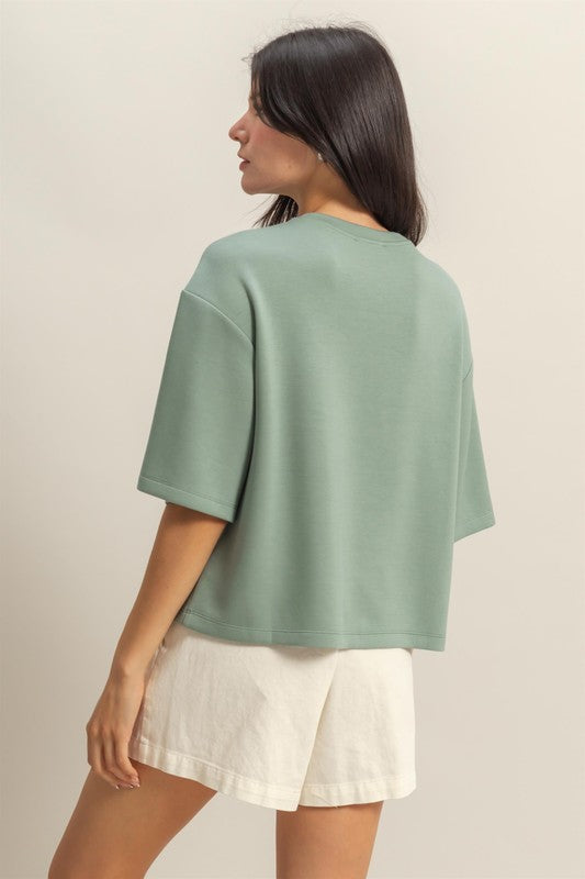 Drop Shoulder Basic Tee