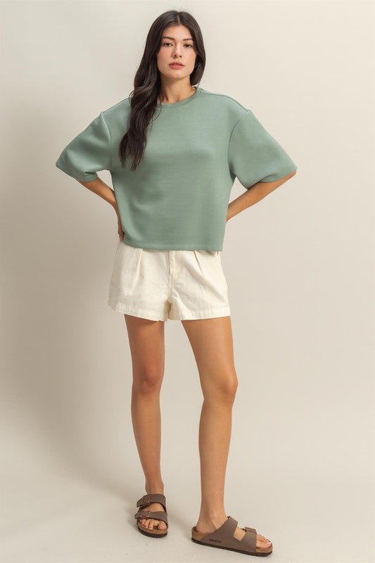 Drop Shoulder Basic Tee