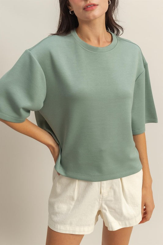 Drop Shoulder Basic Tee