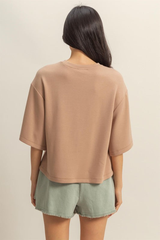 Drop Shoulder Basic Tee