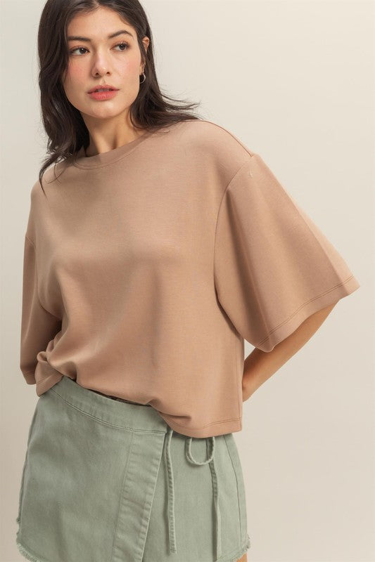 Drop Shoulder Basic Tee