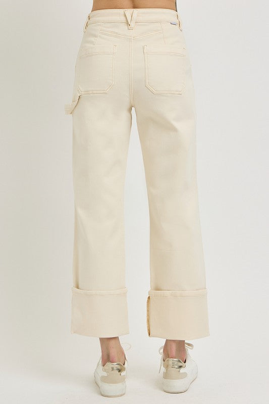 Ivory Cargo Wide Cuff Jean