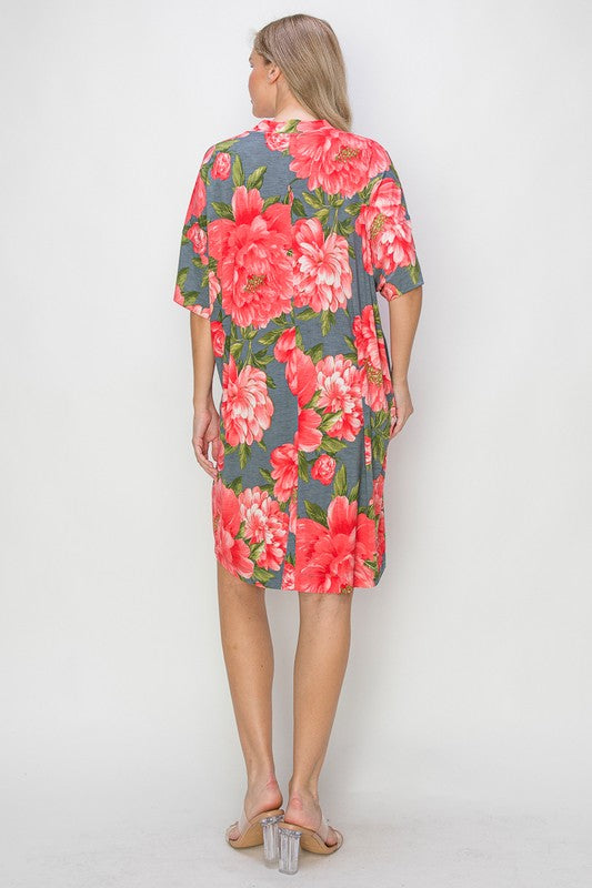 Floral Pullover Dress