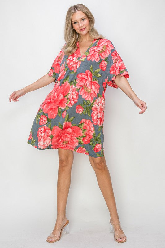Floral Pullover Dress