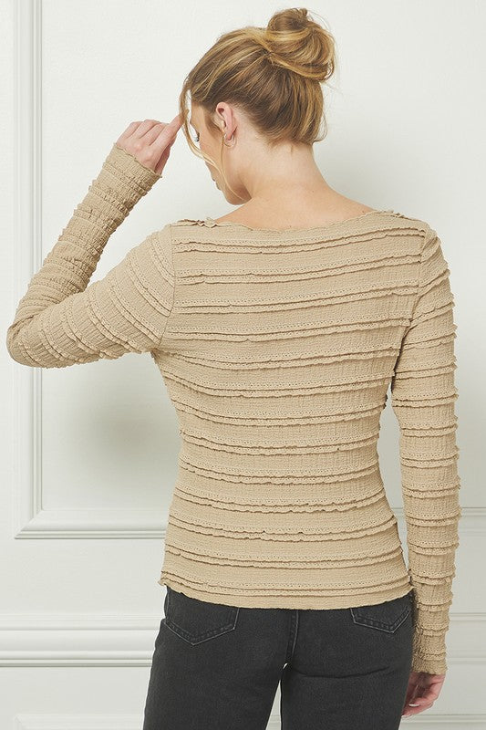 Layered Ruffle Lace Top