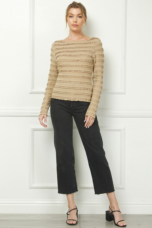 Layered Ruffle Lace Top