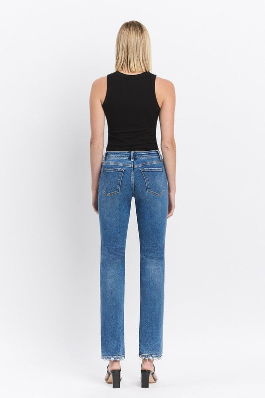 Mid Rise Regular Straight Jeans
