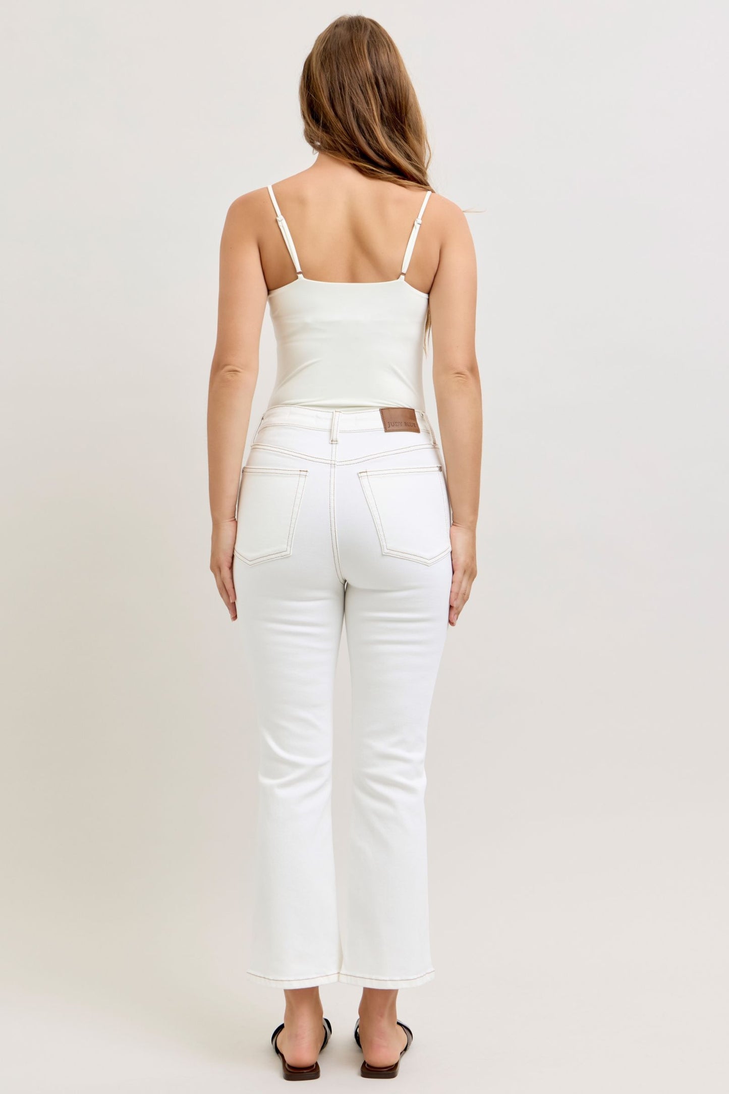 White Kick Flare Jeans