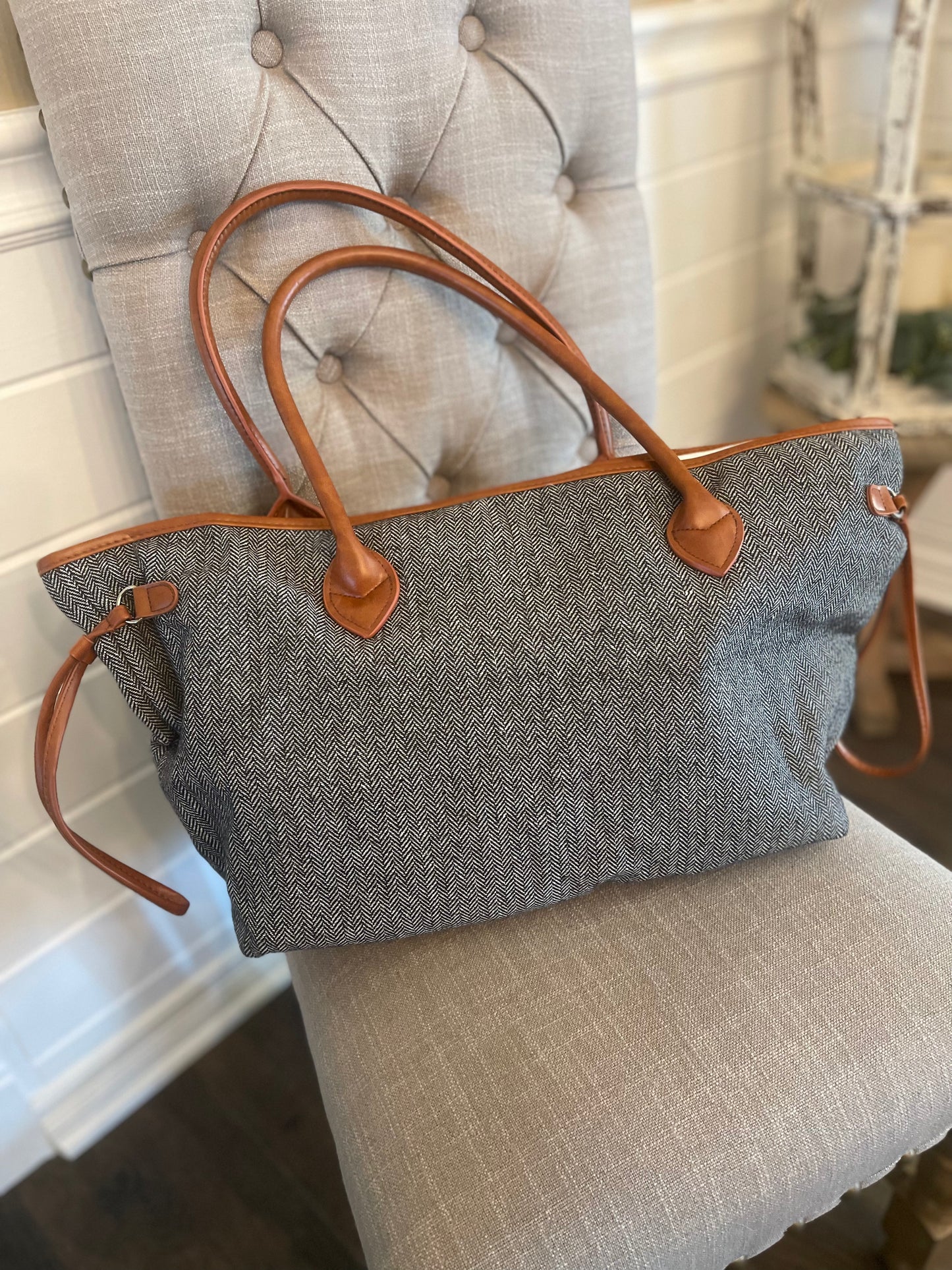 Herringbone Tote