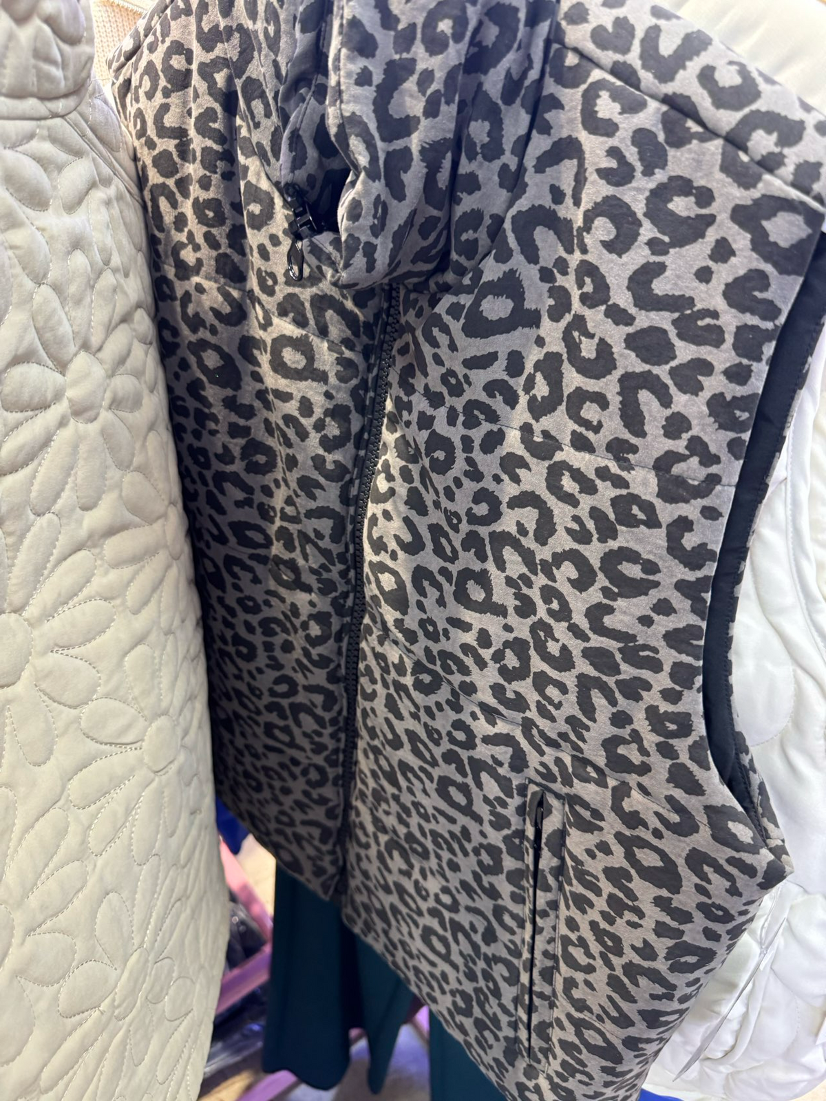Leopard Puffer Vest