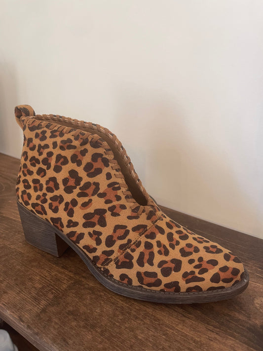 Leopard Slip-On Booties