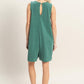 Pocket Detail Sleeveless Romper