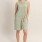 Pocket Detail Sleeveless Romper