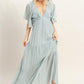 Flutter Sleeve Maxi Dress