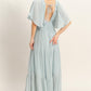 Flutter Sleeve Maxi Dress