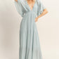 Flutter Sleeve Maxi Dress