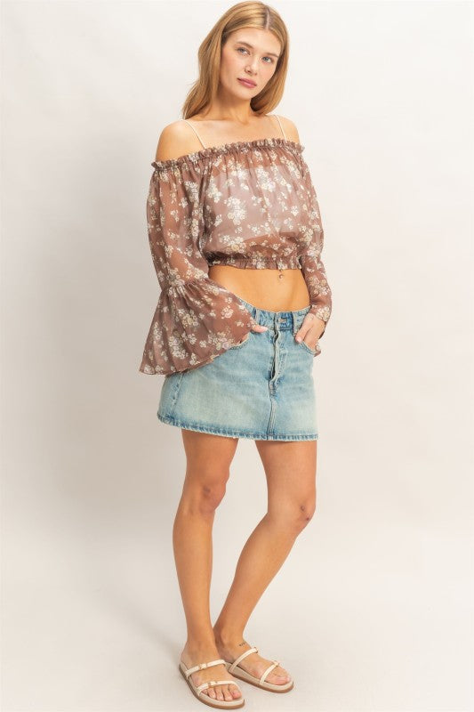Floral Off Shoulder Top