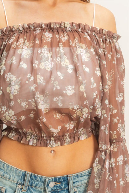Floral Off Shoulder Top