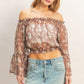 Floral Off Shoulder Top