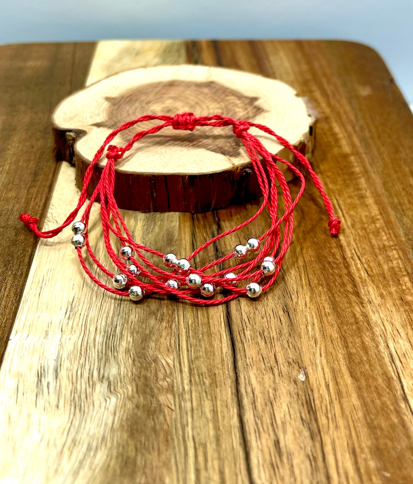 Beaded Red Friendship Bracelet