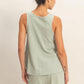 Sleeveless Relaxed Fit Top and Shorts Set