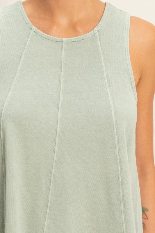 Sleeveless Relaxed Fit Top and Shorts Set