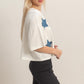 Raw Edge Star Patch Top