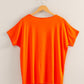 V-Neck Dolman Short Sleeve Top