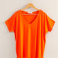 V-Neck Dolman Short Sleeve Top