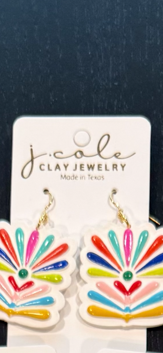 Fiesta Bloom Square Earrings