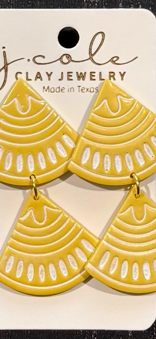 Yellow Fiesta Drop Earrings