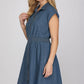 Denim Zip Up Mini Dress