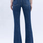 High Rise Trouser Hem Bootcut Jeans