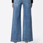 Mid Rise Wide Ankle Crop Jeans