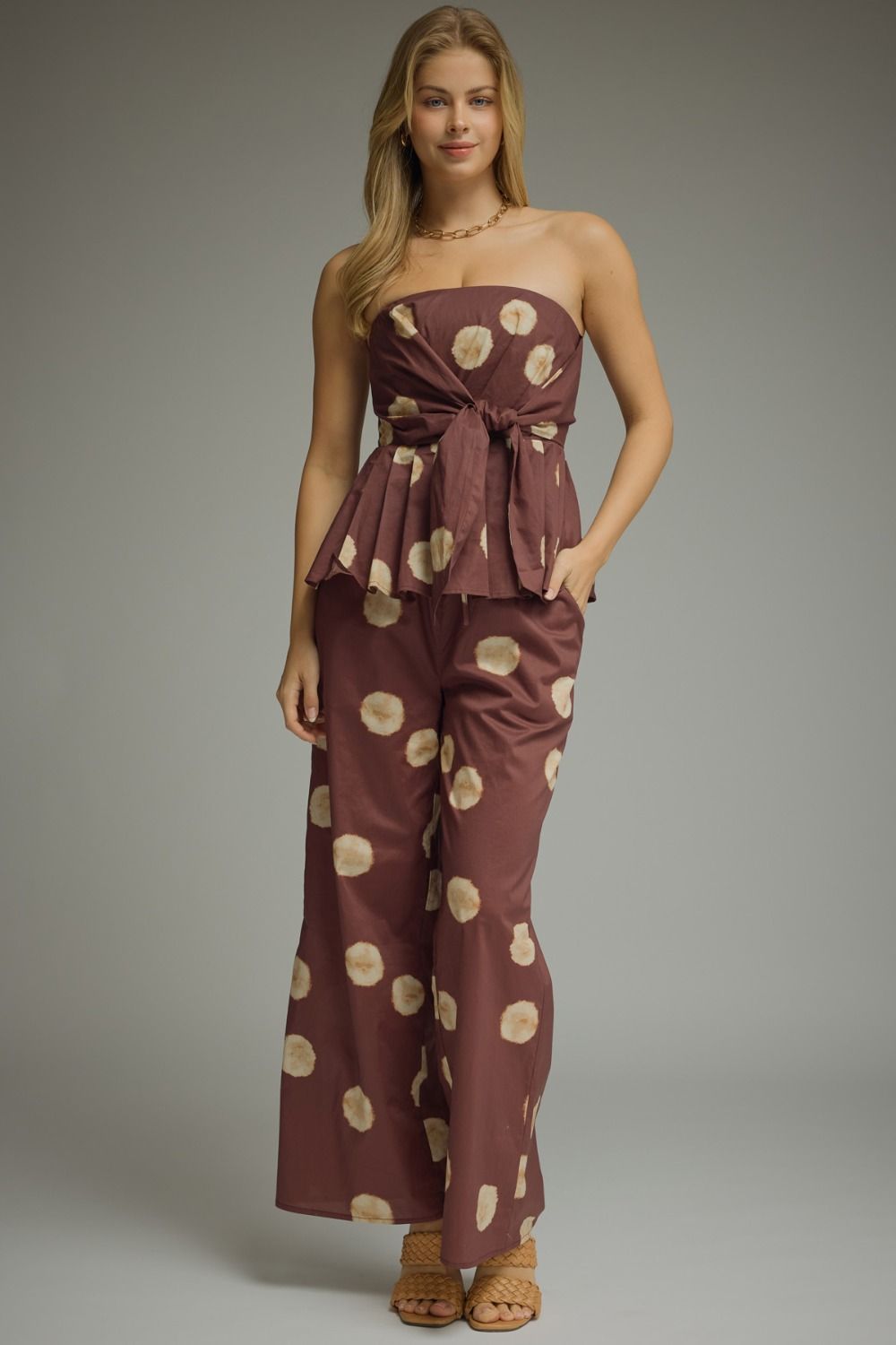 Polka Dot Wide Leg Pant