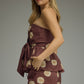 Polka Dot Strapless Top