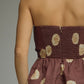 Polka Dot Strapless Top