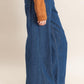 Wide Leg Denim Pants
