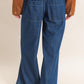 Wide Leg Denim Pants