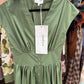 Short Sleeve Mini Dress w/Elastic Waist