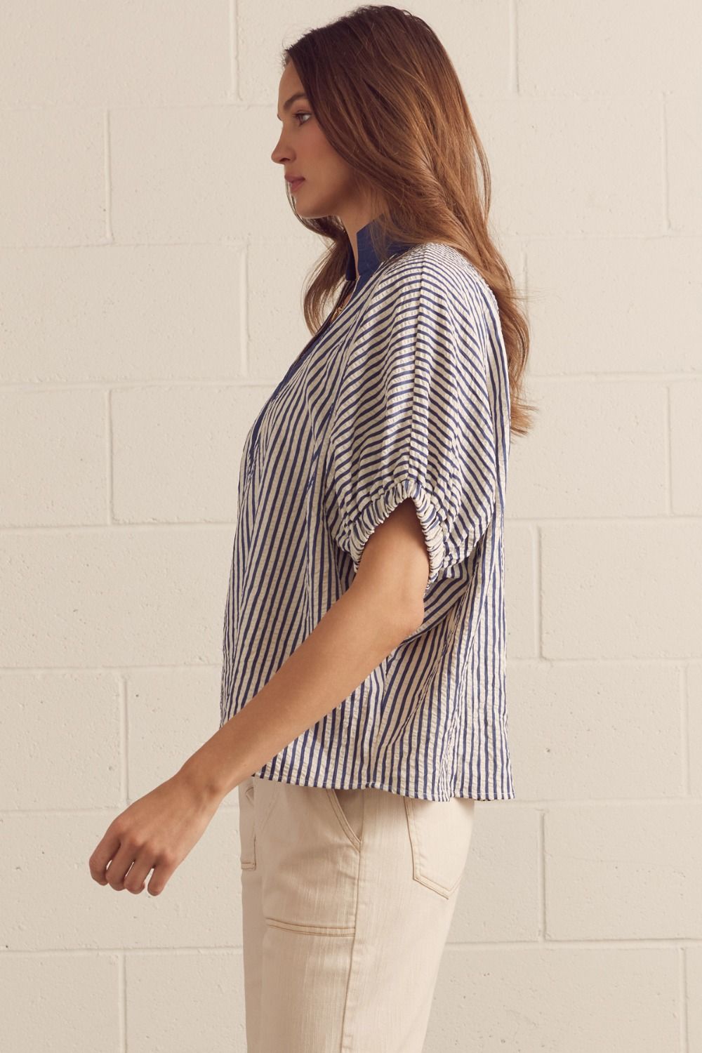 Striped Dolman Sleeve Top
