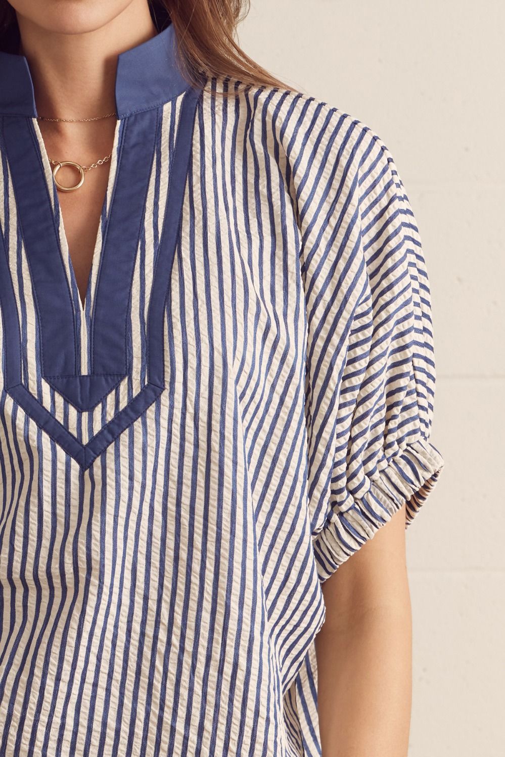 Striped Dolman Sleeve Top