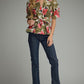 Floral Print with Self-Tie Waist Top
